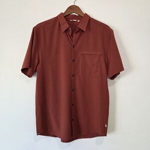 Men's Rust Colored Collar Shirt